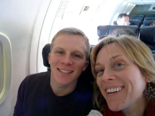 My sugar boy and me. I'm not a flyer btw. 