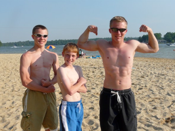 I really hope I don't get killed for posting this picture! They still have tender hearts and strong muscles. 