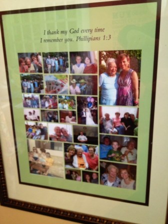 This picture hangs in my dining room. So many memories. 