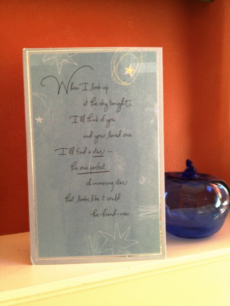 I so appreciated getting this card, what a thoughtful expression and kindness. 