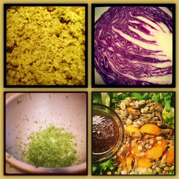 A sample of the things I used this week. I feel happy in the kitchen. 